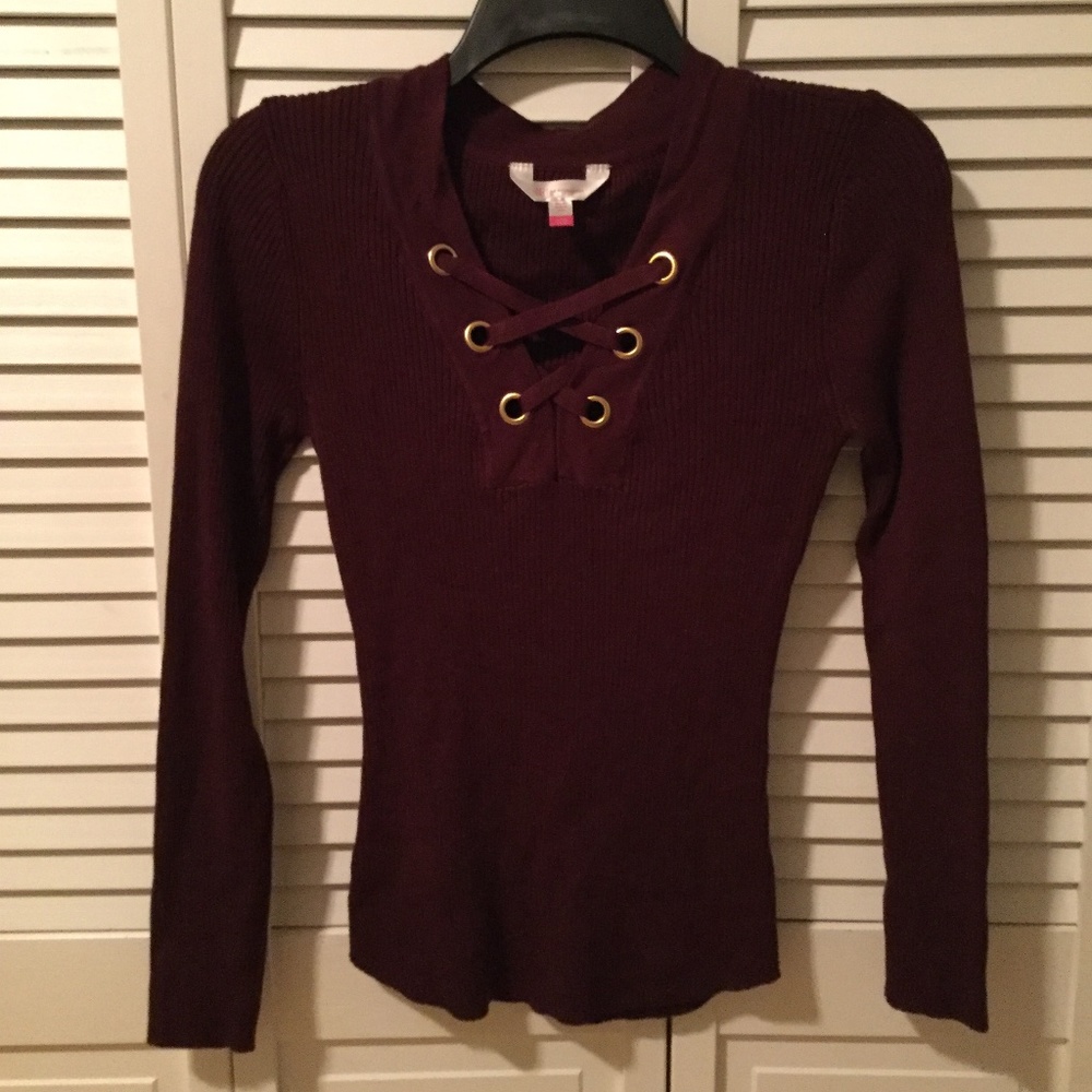 NWT Ribbed Sweater Top